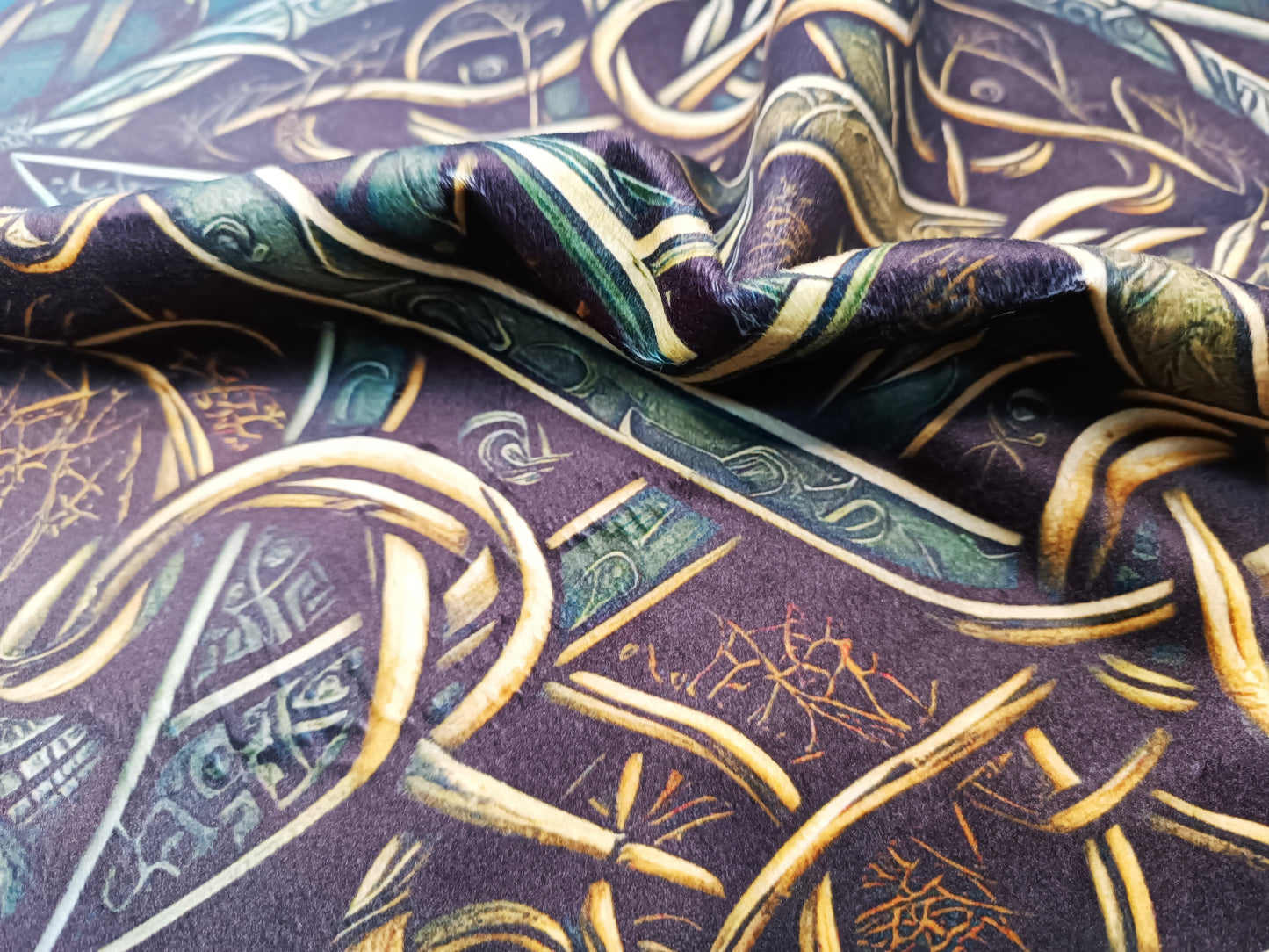 Altar Cloth Pentagram with Leaves
