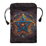 Pouch for Tarot Blue&Orange Pentagram