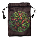 Pouch for Tarot Red&Green Pentagram