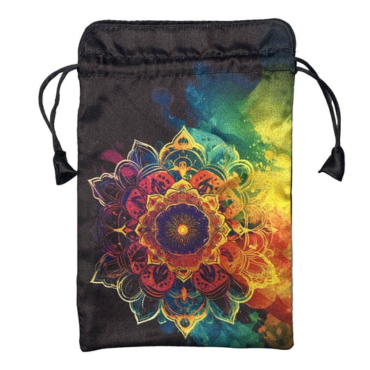 Pouch for Tarot Rainbow Mandala