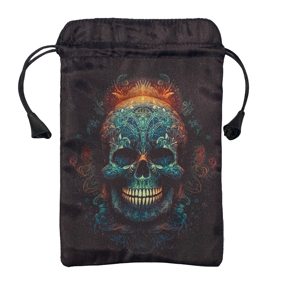 Pouch for Tarot Blue Skull