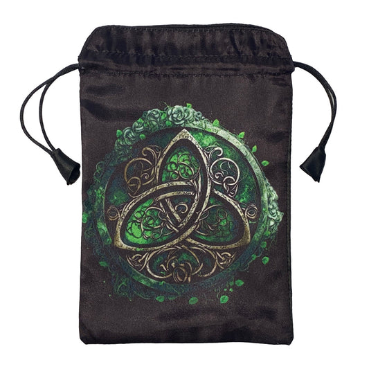 Pouch for Tarot Green Triquetra