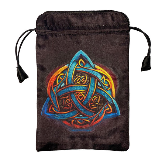 Pouch for Tarot Blue&Orange Triquetra