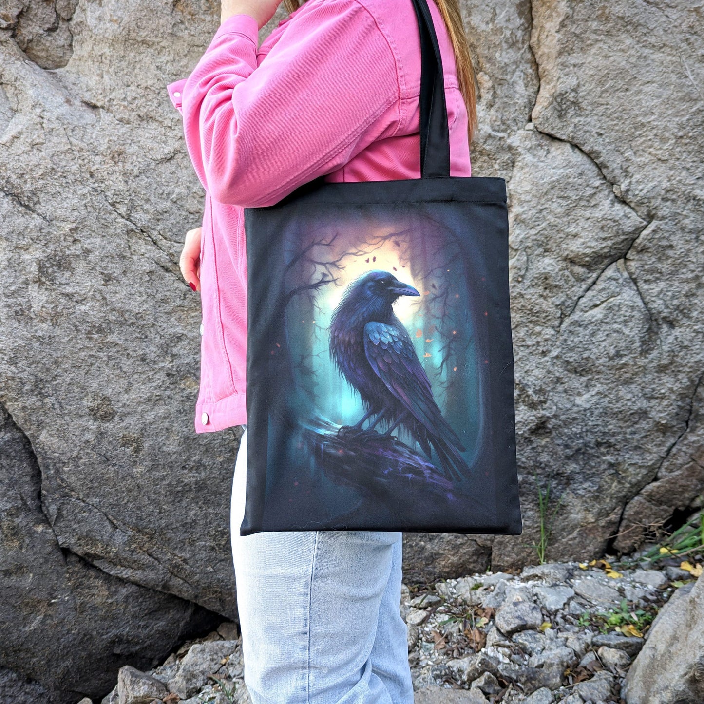 Canvas Tote Crow