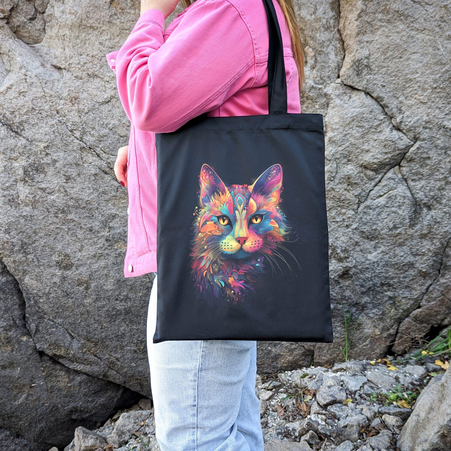 Canvas Tote Radiant Cat