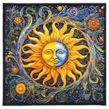 Altar Cloth Blue & Yellow Sun