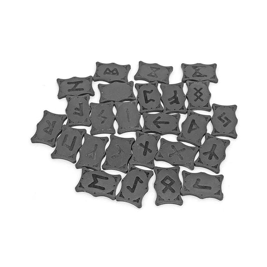 Black Wooden Runes
