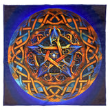 Altar Cloth Blue&Orange Pentagram