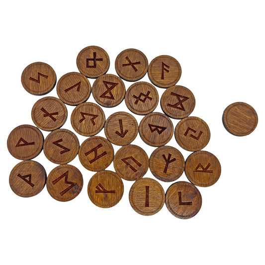 Circle Wooden Runes