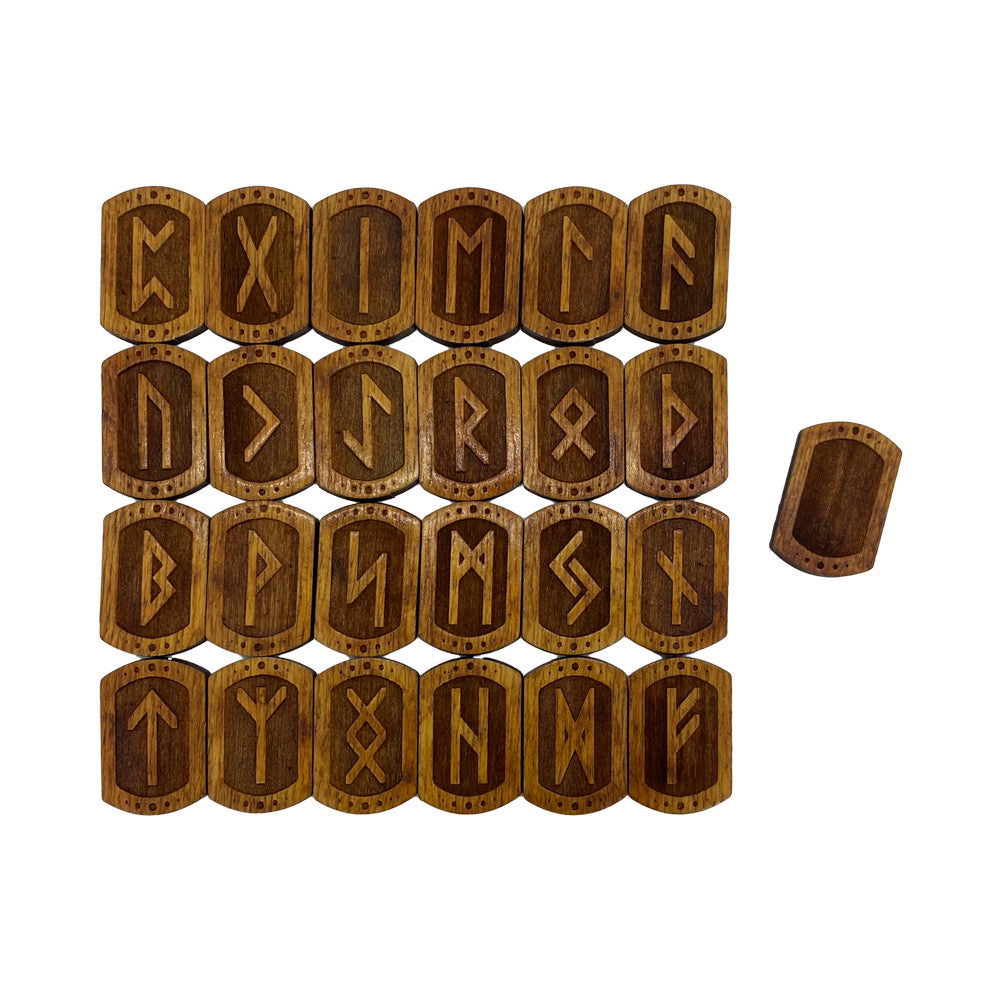 Wooden Runes Dark Edition (dark background)