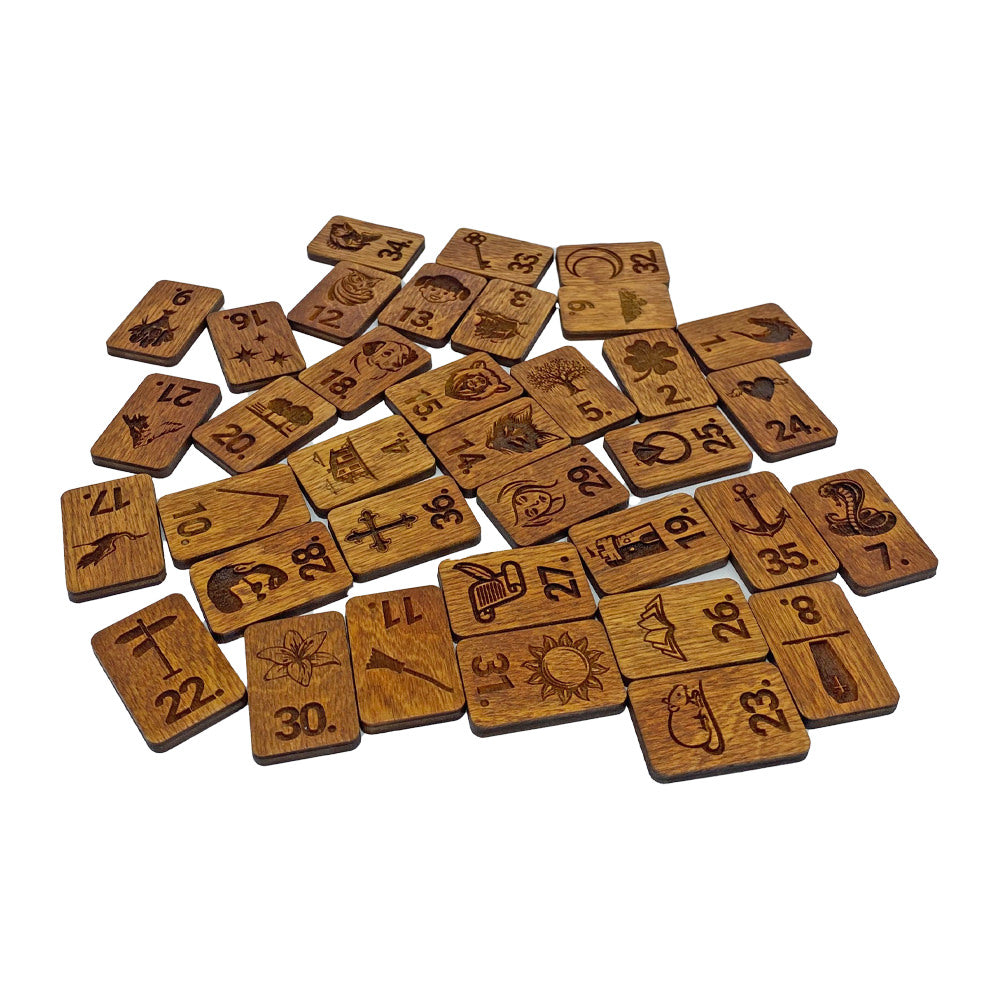 Wooden Lenormand Set