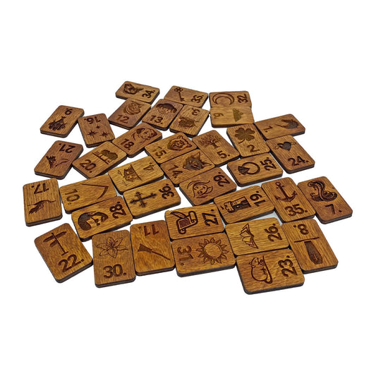 Wooden Lenormand Set