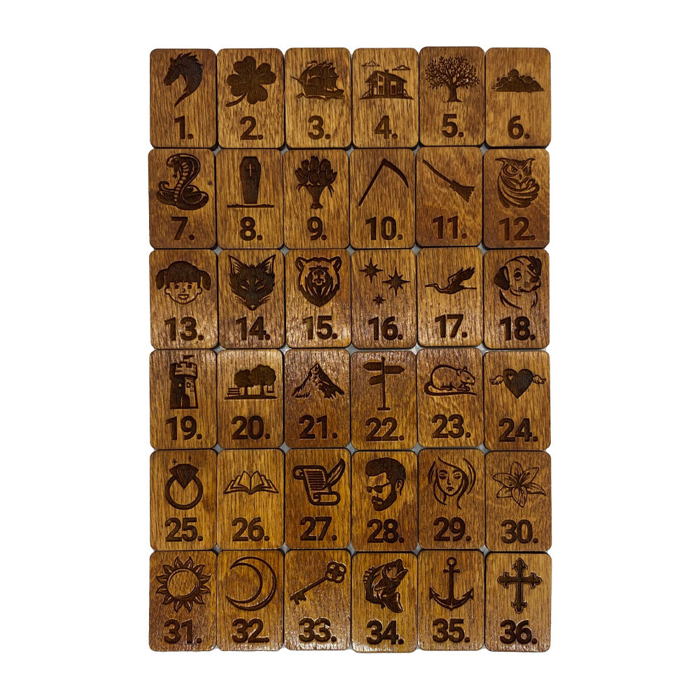 Wooden Lenormand Set