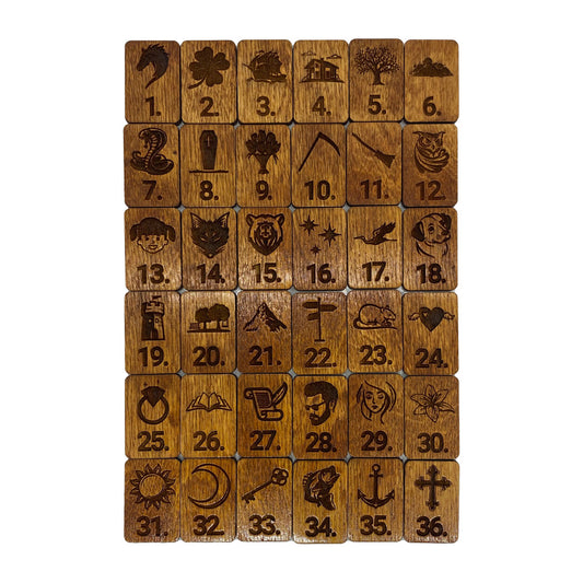 Wooden Lenormand Set