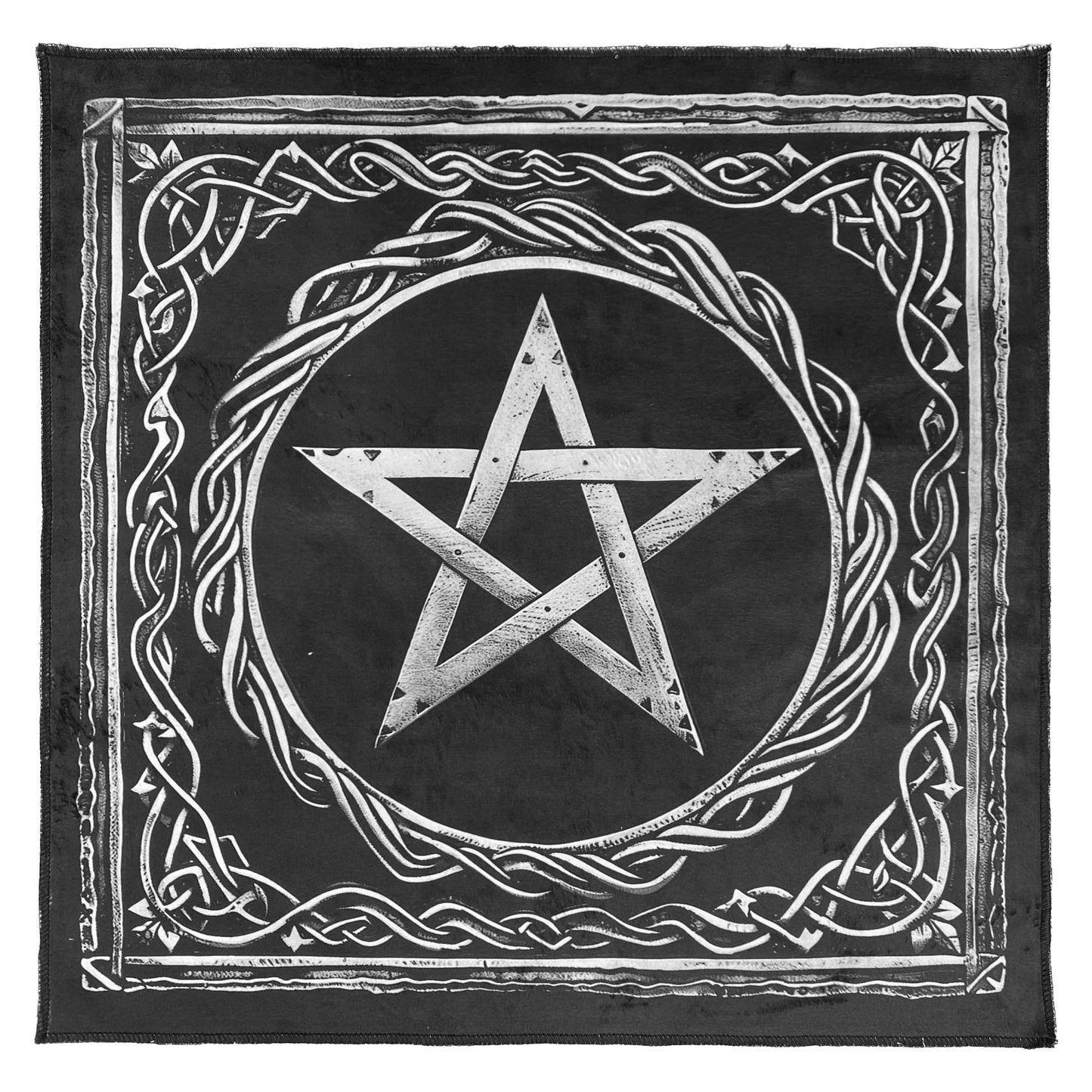 Altar Cloth Monochrome Pentacle