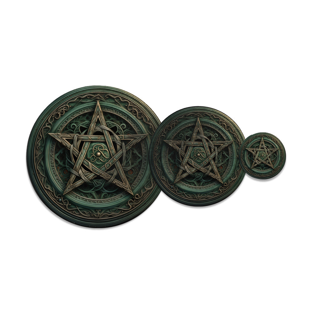 Altar Board Green Pentacle