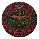 Altar Board Red & Green Pentacle