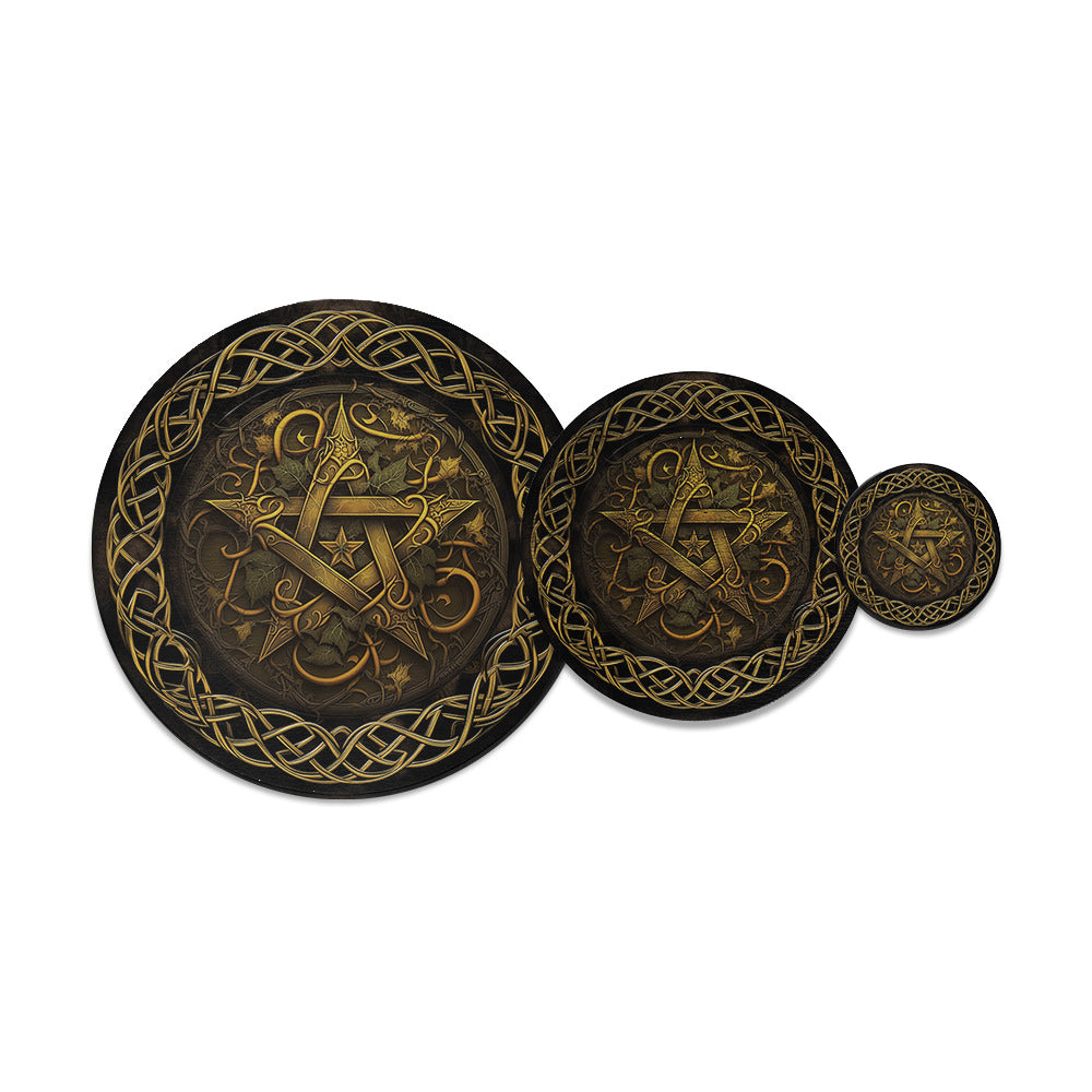 Altar Board Yellow Pentacle