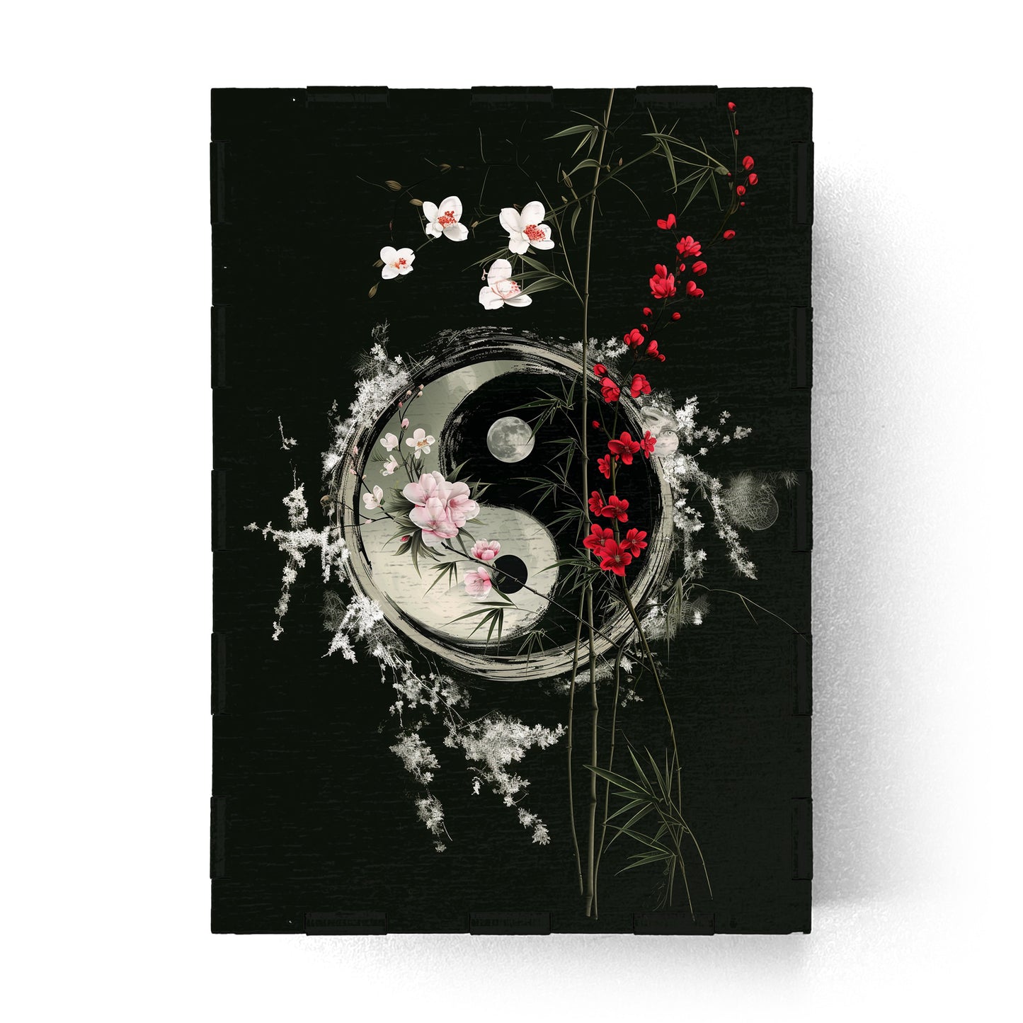 Wooden Box with Print Chinese Tao