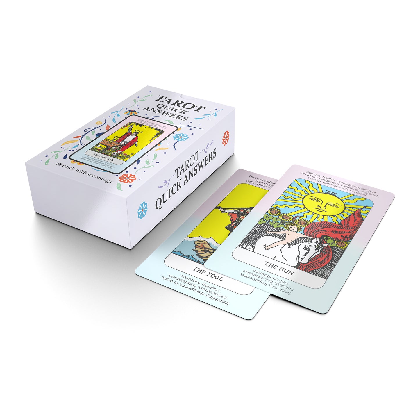 Tarot Quick Answers Deck – Tarot Cards with Meanings, Yes/No Guidance, Beginner Friendly
