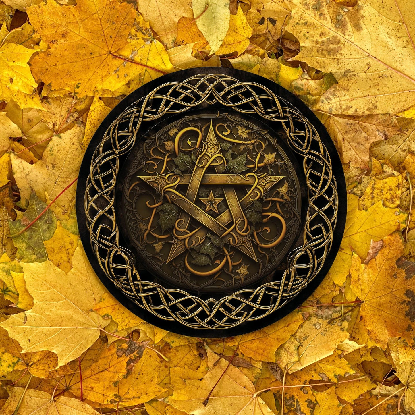 Altar Board Yellow Pentacle