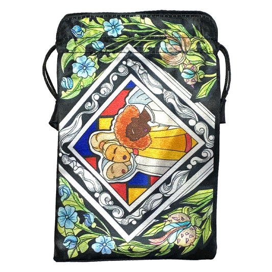 Satin bag for Postmondrian Tarot