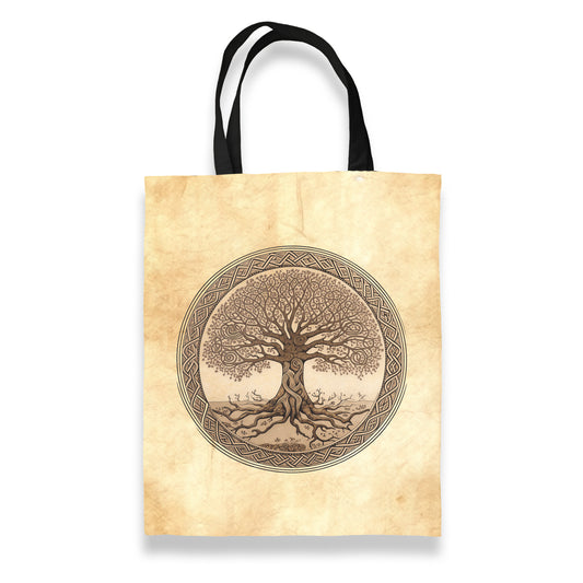Canvas Tote Mysterious Celtic Tree