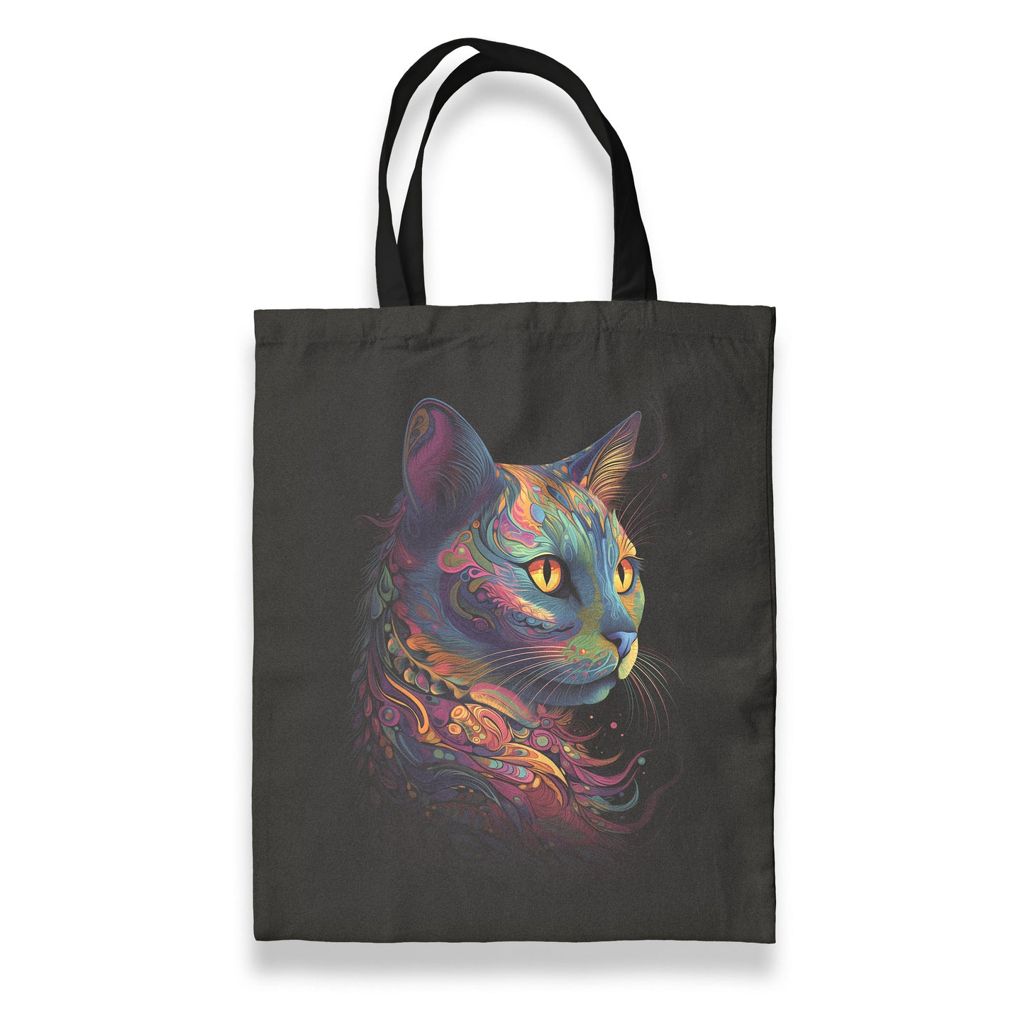 Canvas Tote Rainbow Cat