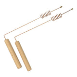 Copper dowsing rods with resonator (2 pcs)