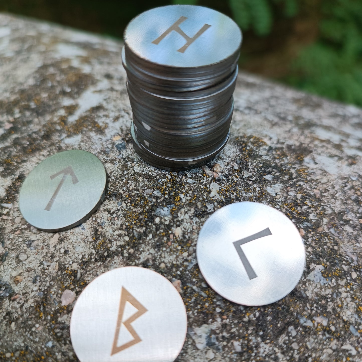 Stainless Steel Runes Set - Circle Edition