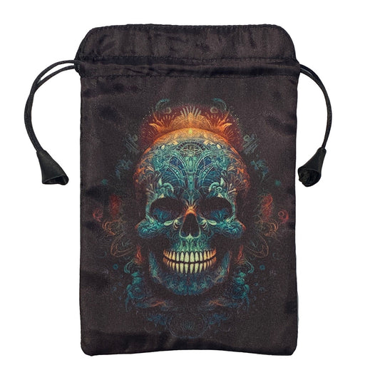 Pouch for Tarot Blue Skull