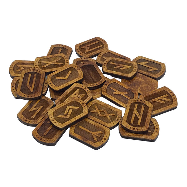 Wooden Runes Dark Edition (dark background) – Pentagram Publishing