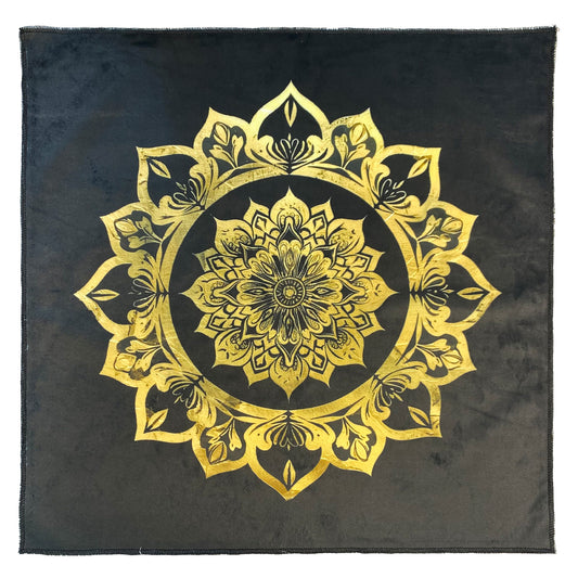Altar Cloth Monochrome Golden Mandala