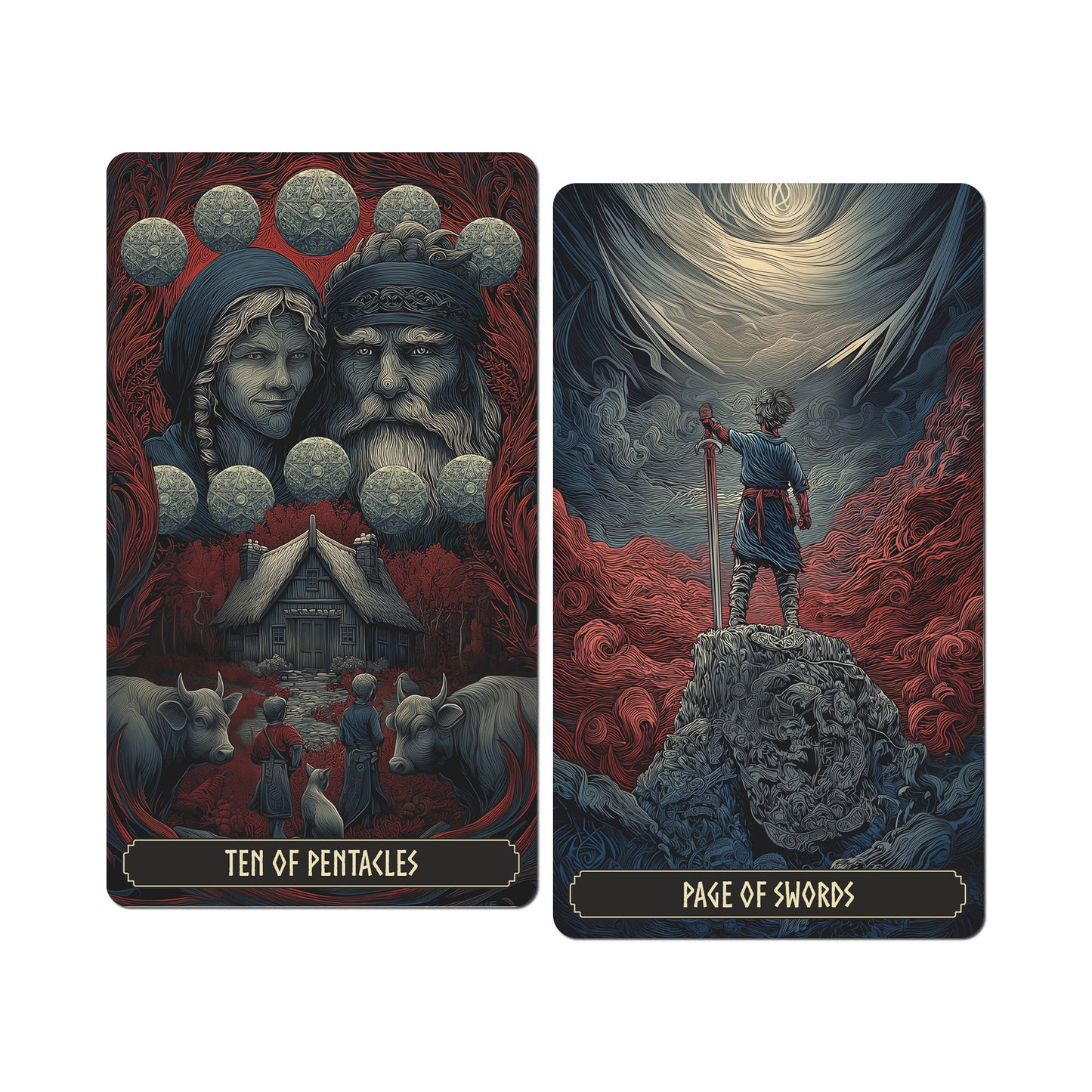 Norwegian Woodcut Tarot