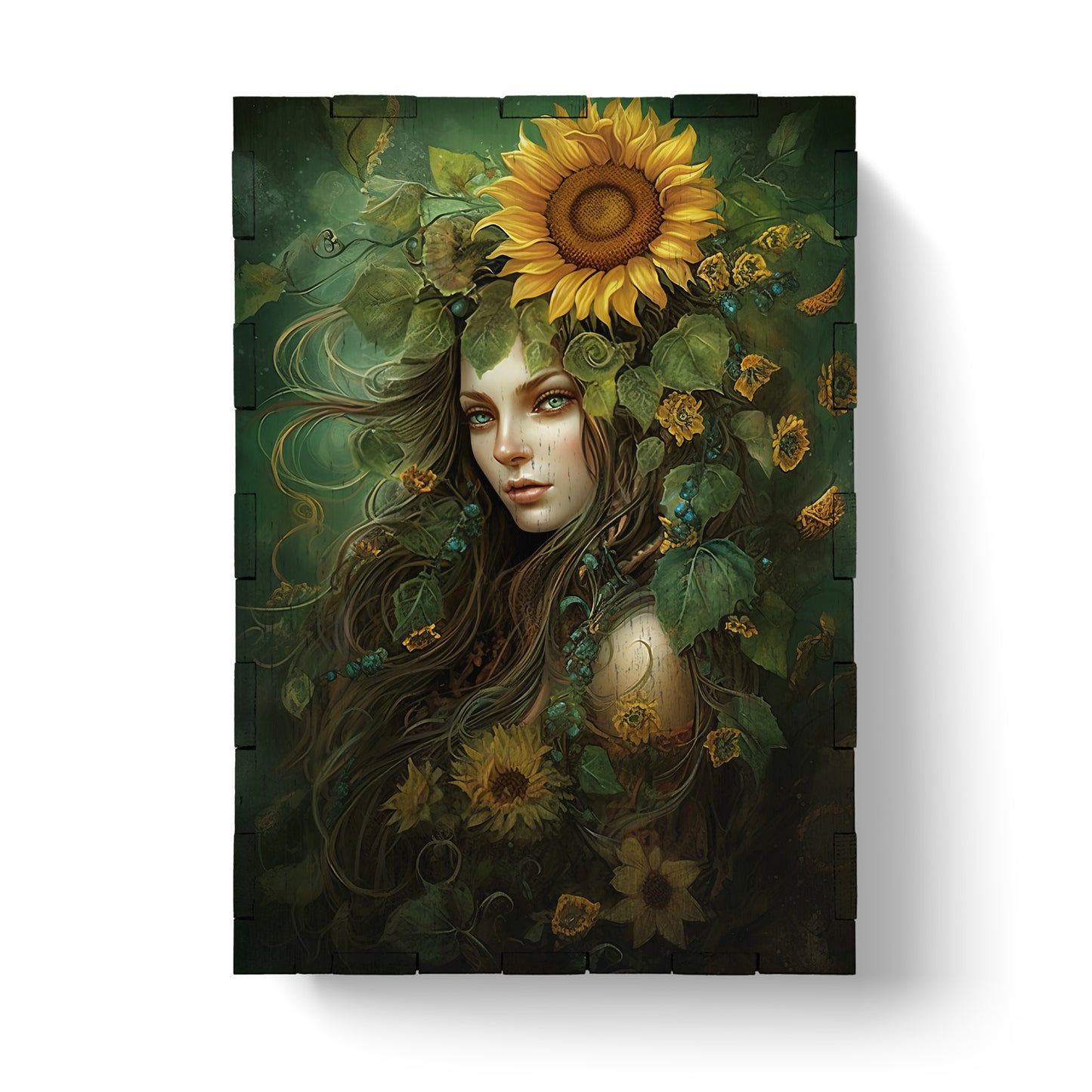 Wooden Box for Sunflower Field Lenormand