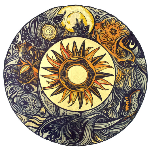 Round Altar Cloth Slavic Sun