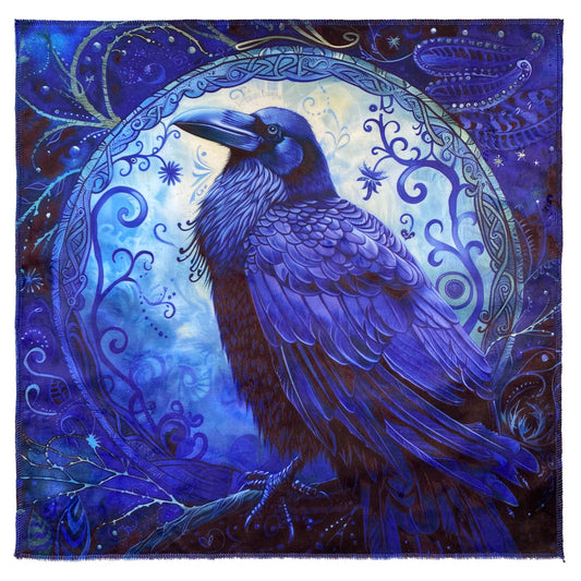 Altar Cloth Blue Crow