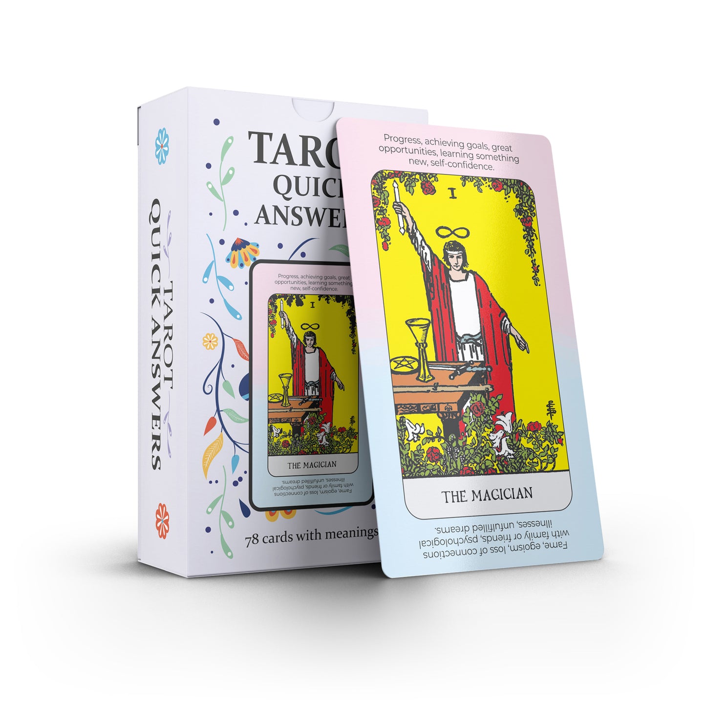 Tarot Quick Answers Deck – Tarot Cards with Meanings, Yes/No Guidance, Beginner Friendly
