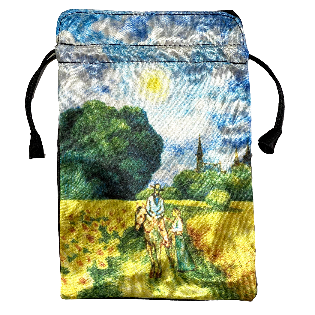 Satin bag for Fantasy Garden Tarot